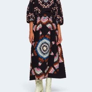 Sea NY size small Lindstrom quilt skirt